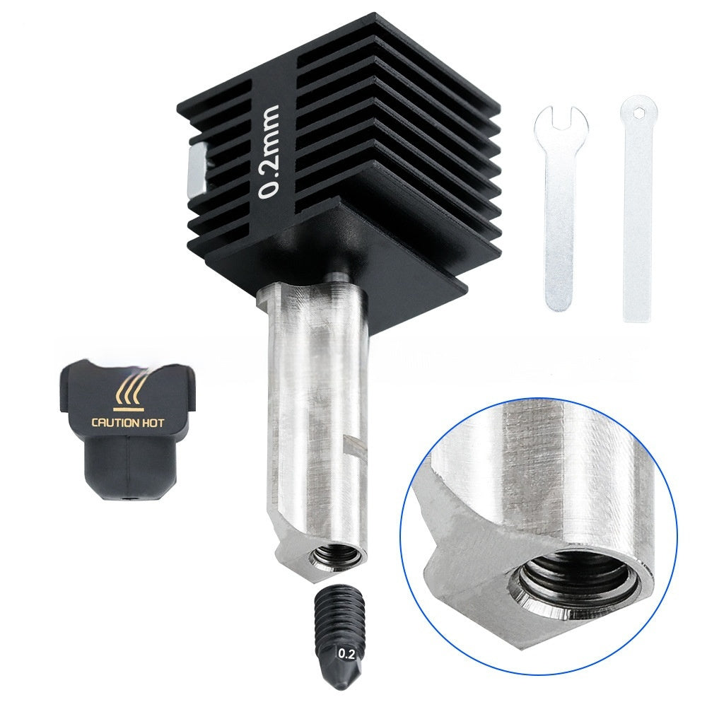 A1 Mini Hardened Steel Hot End Nozzle Assembly