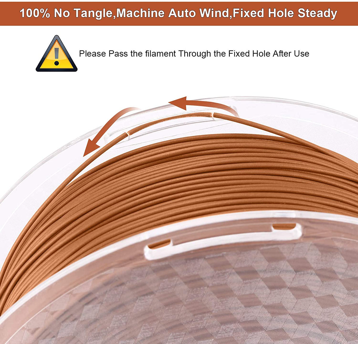 PLA Wood 1.75mm, 1KG/2.2LB