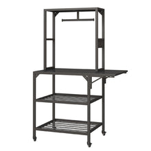 Heavy Duty 3D Printer Stand with Filament Storage Rack - Black